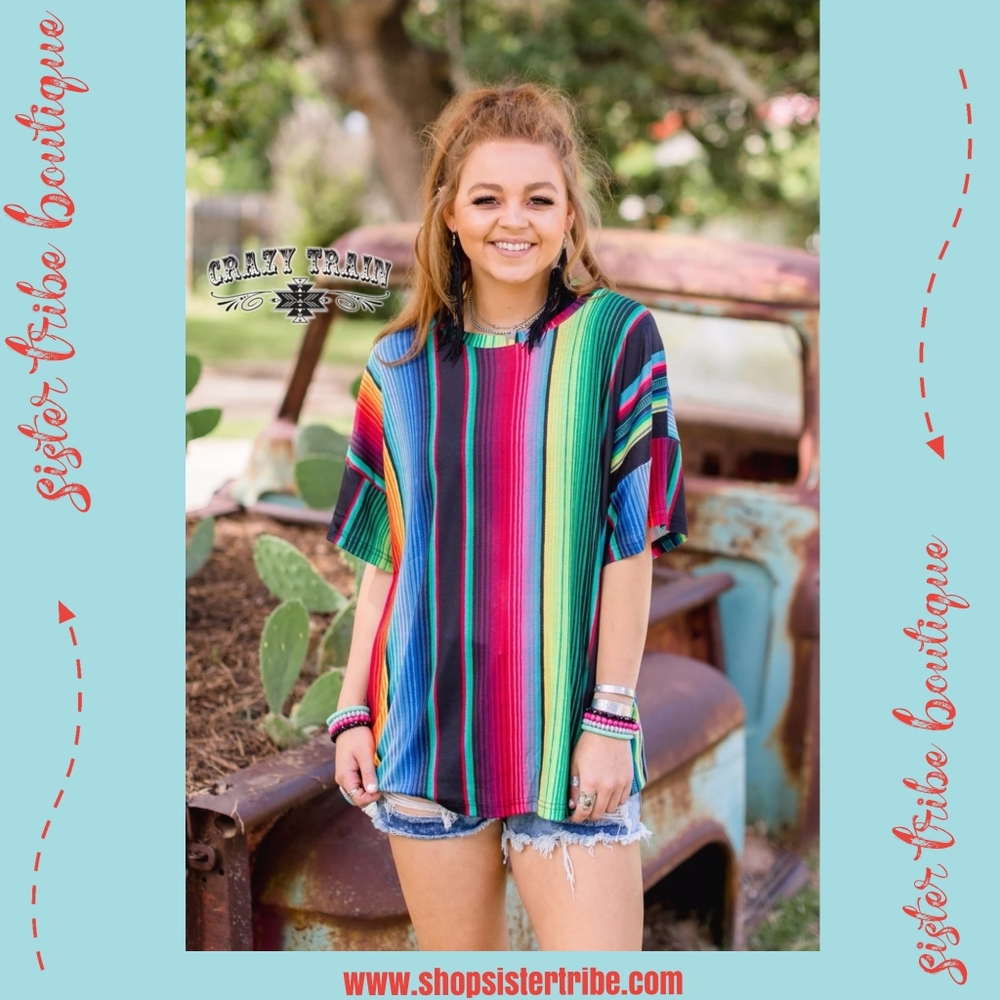 Tequila Serape Top